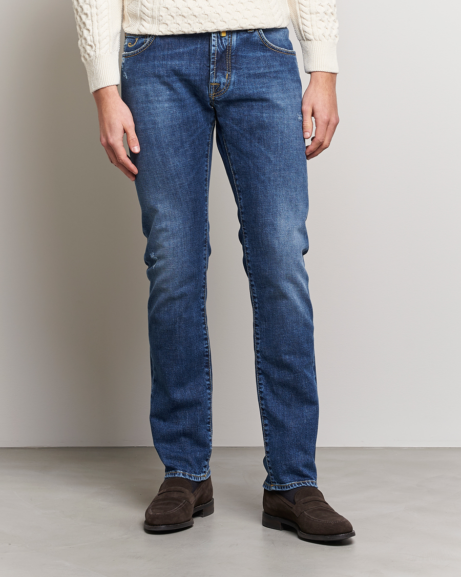 Hombres | Vaqueros | Jacob Cohën | Nick Slim Fit Stretch Jeans Blue