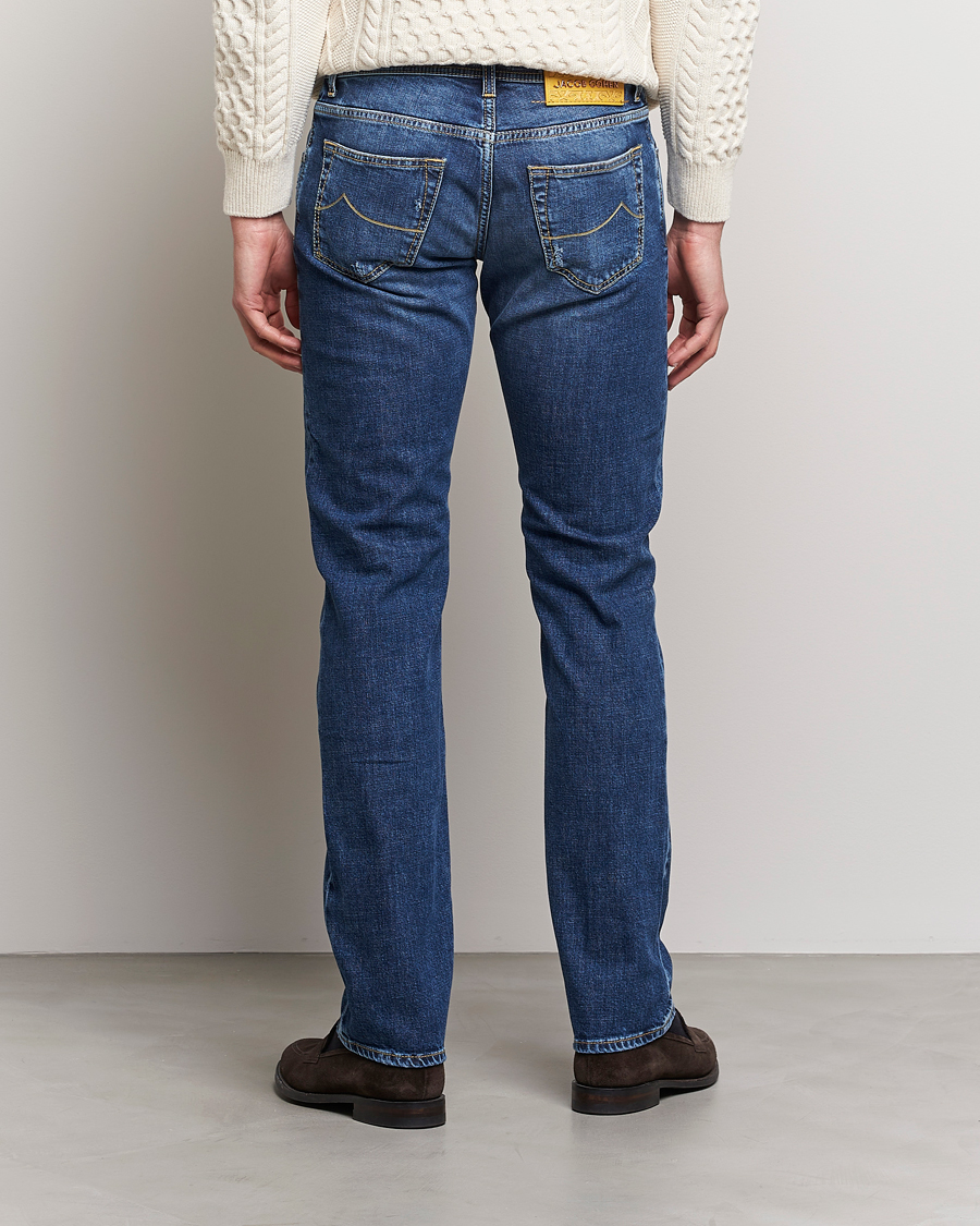 Hombres | Vaqueros | Jacob Cohën | Nick Slim Fit Stretch Jeans Blue