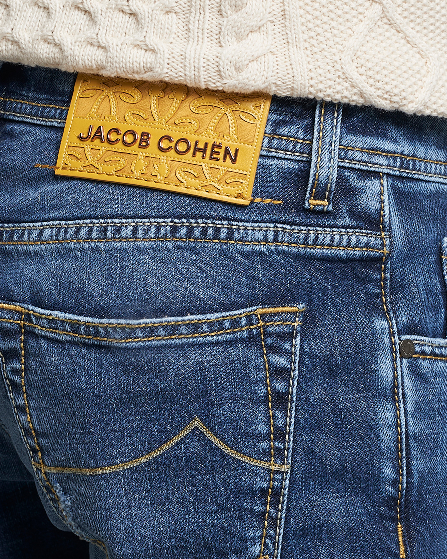 Hombres | Vaqueros | Jacob Cohën | Nick Slim Fit Stretch Jeans Blue