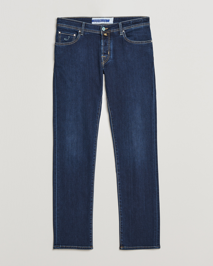Hombres | Vaqueros | Jacob Cohën | Nick Slim Fit Stretch Jeans Dark Blue