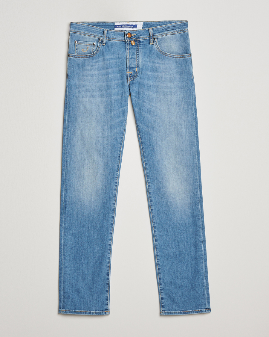 Hombres | Vaqueros | Jacob Cohën | Nick Slim Fit Stretch Jeans Light Blue