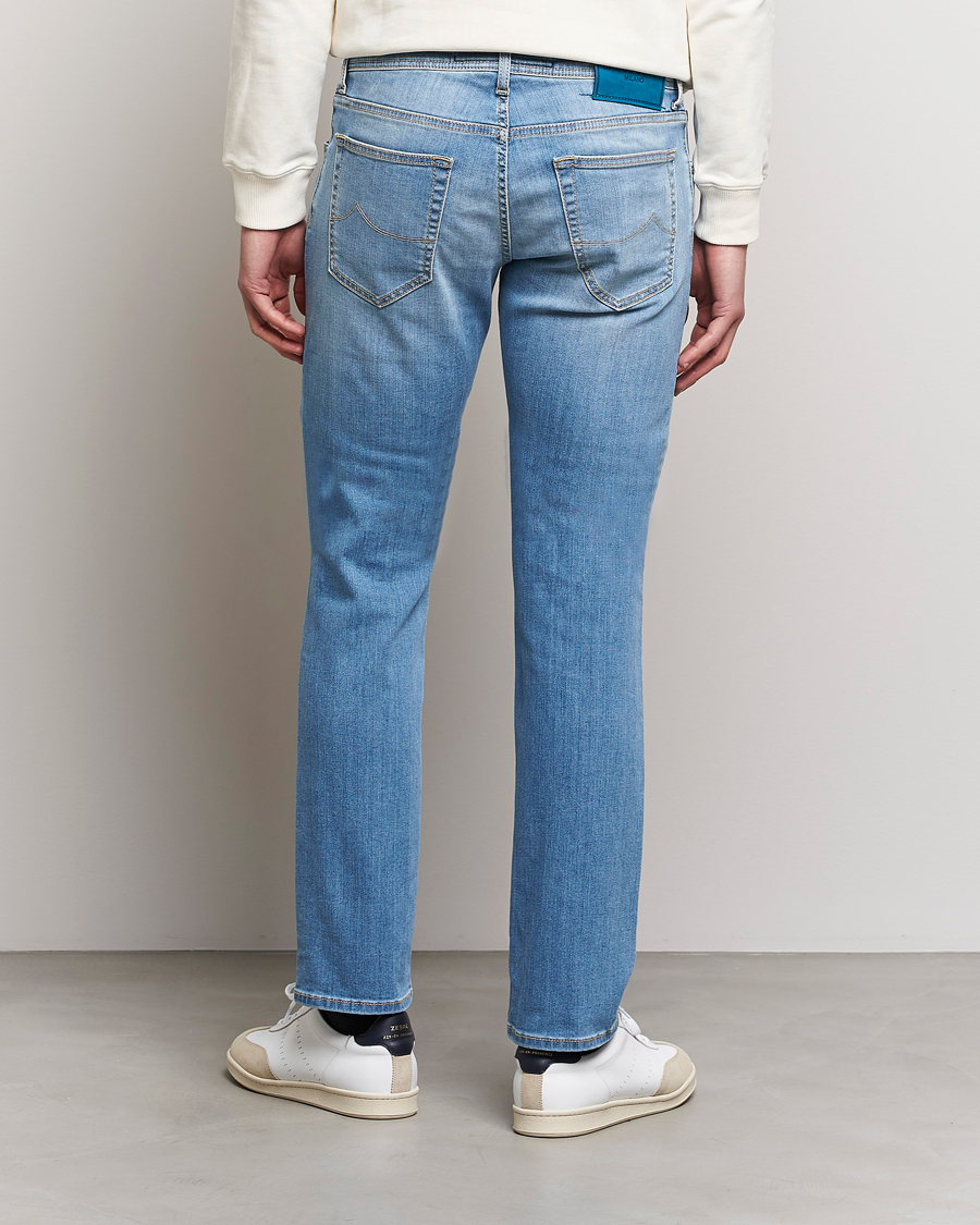 Hombres | Vaqueros | Jacob Cohën | Nick Slim Fit Stretch Jeans Light Blue
