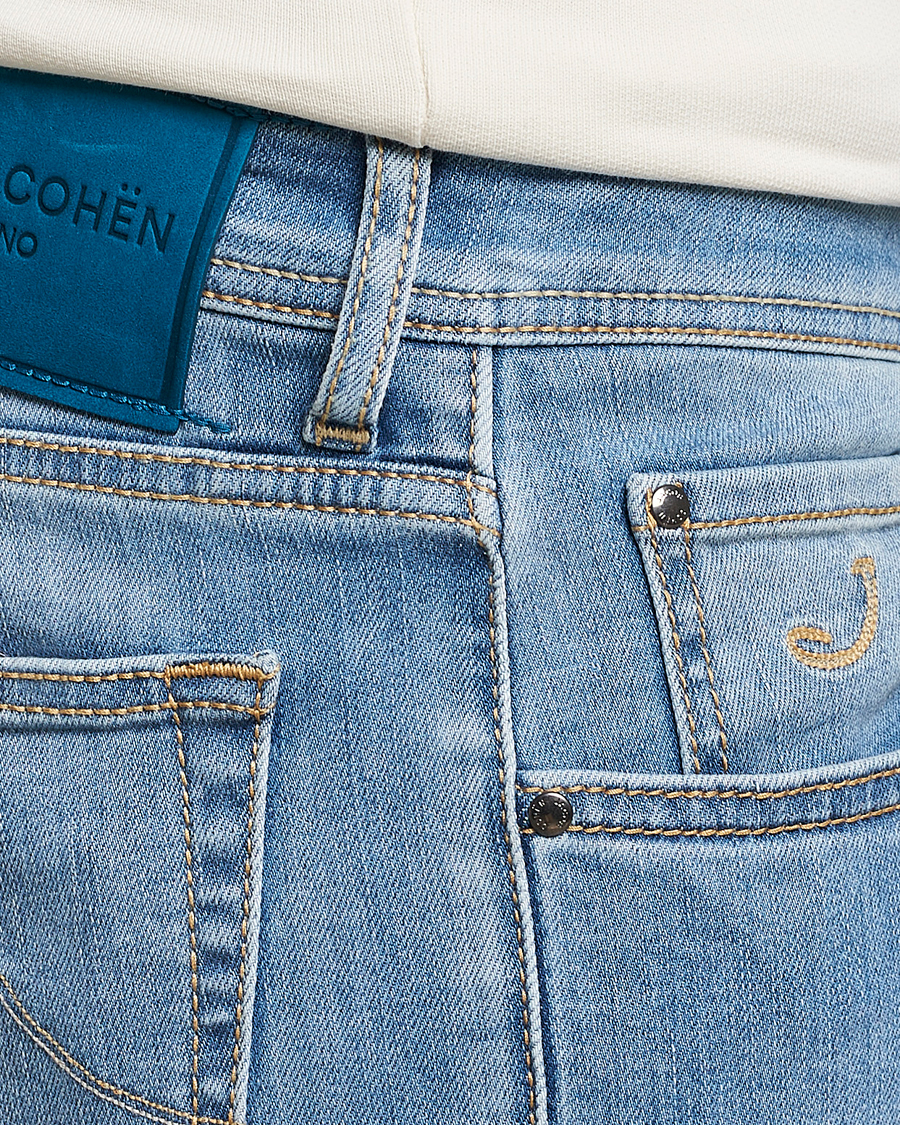 Hombres | Vaqueros | Jacob Cohën | Nick Slim Fit Stretch Jeans Light Blue