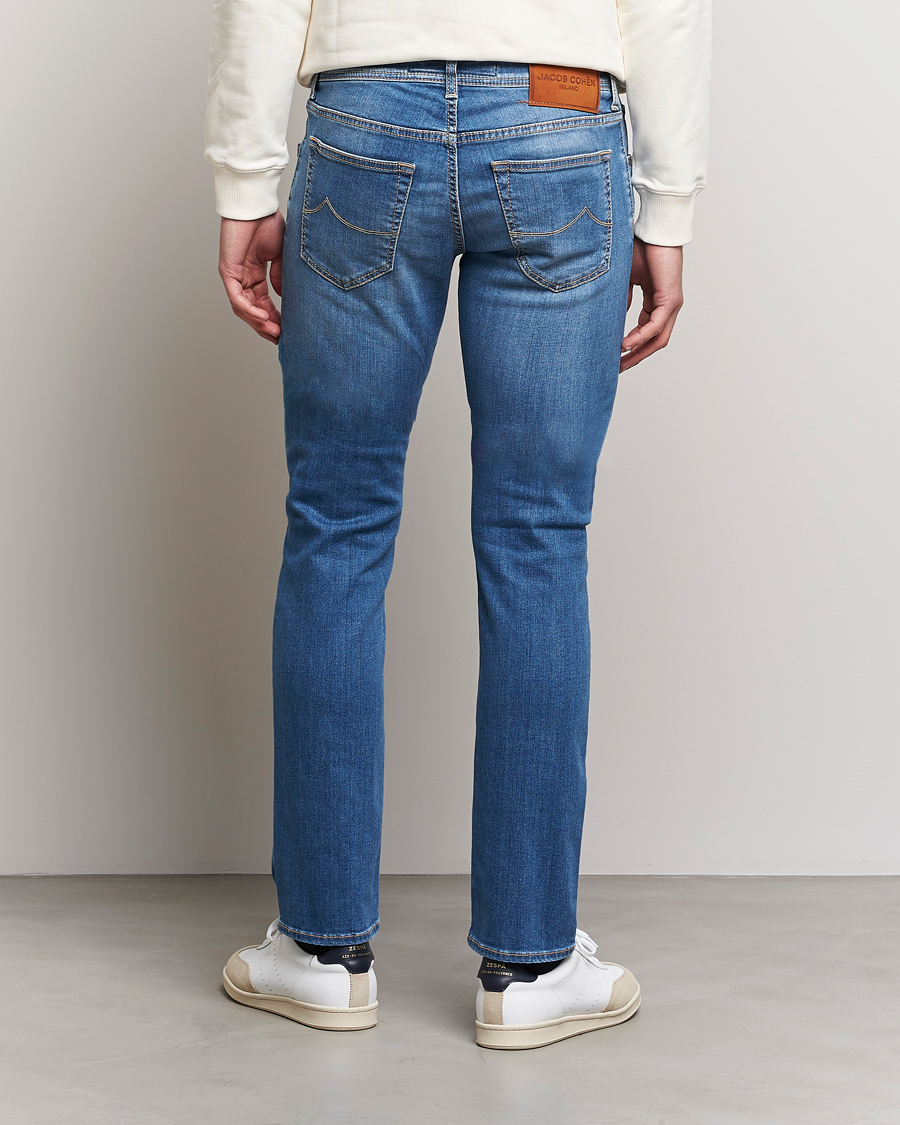 Hombres | Vaqueros | Jacob Cohën | Nick Slim Fit Stretch Jeans Mid Blue