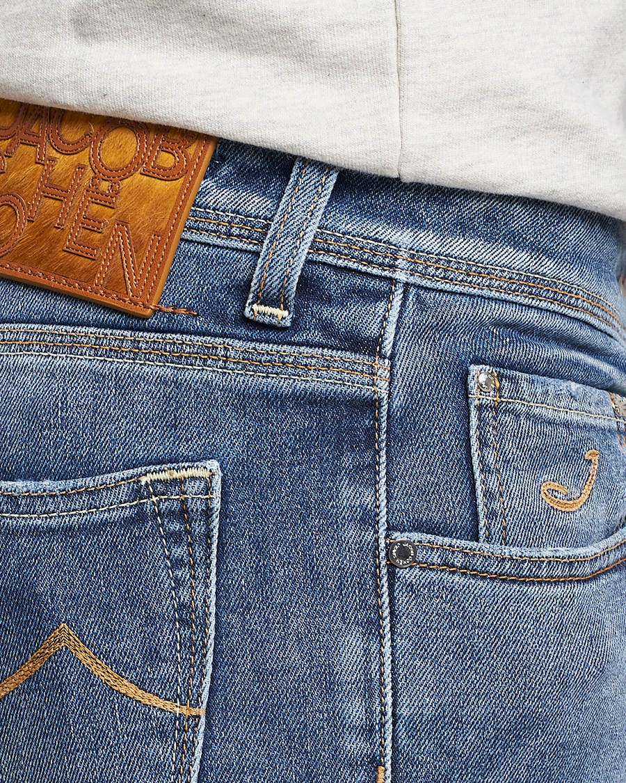 Hombres | Vaqueros | Jacob Cohën | Nick Slim Fit Eco Friendly Stretch Jeans Mid Blue