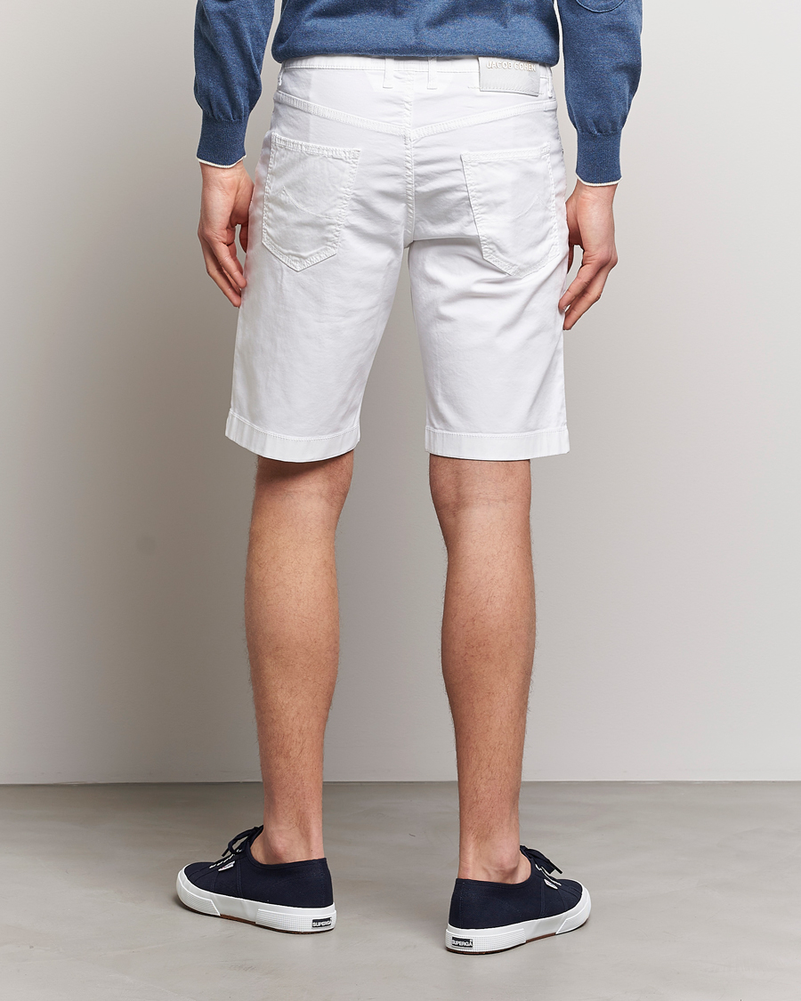 Hombres | Pantalones cortos | Jacob Cohën | Nicolas Cotton Twill Shorts White