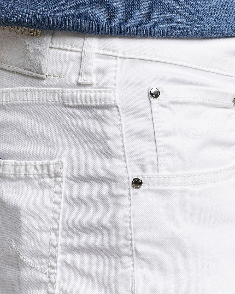 Hombres | Pantalones cortos | Jacob Cohën | Nicolas Cotton Twill Shorts White