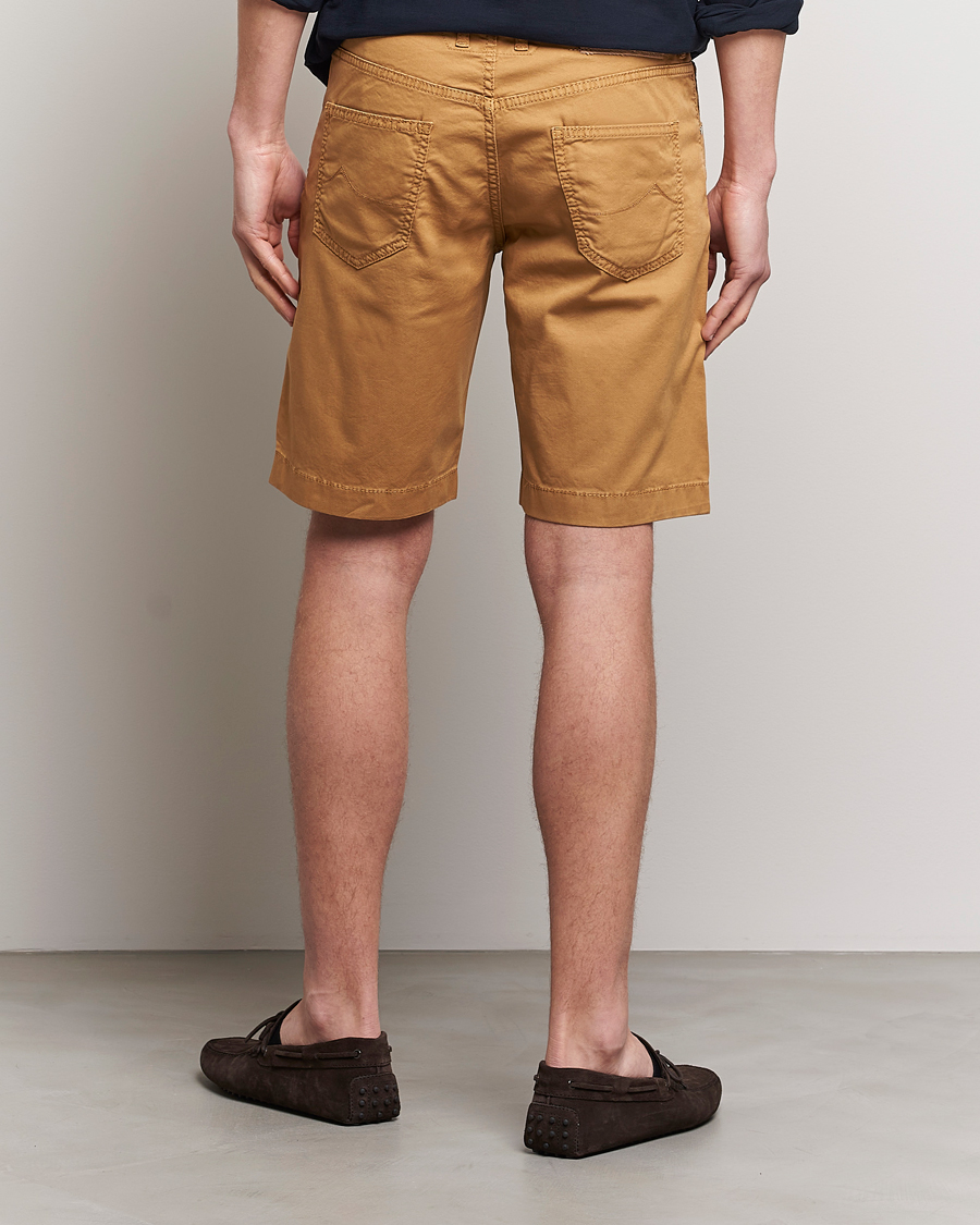 Hombres | Pantalones cortos | Jacob Cohën | Nicolas Cotton Twill Shorts Beige