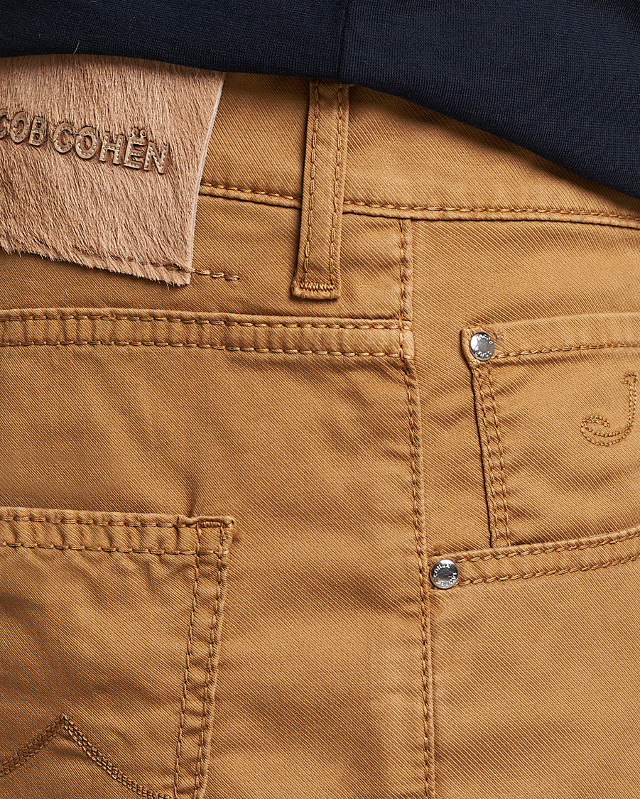 Hombres | Pantalones cortos | Jacob Cohën | Nicolas Cotton Twill Shorts Beige