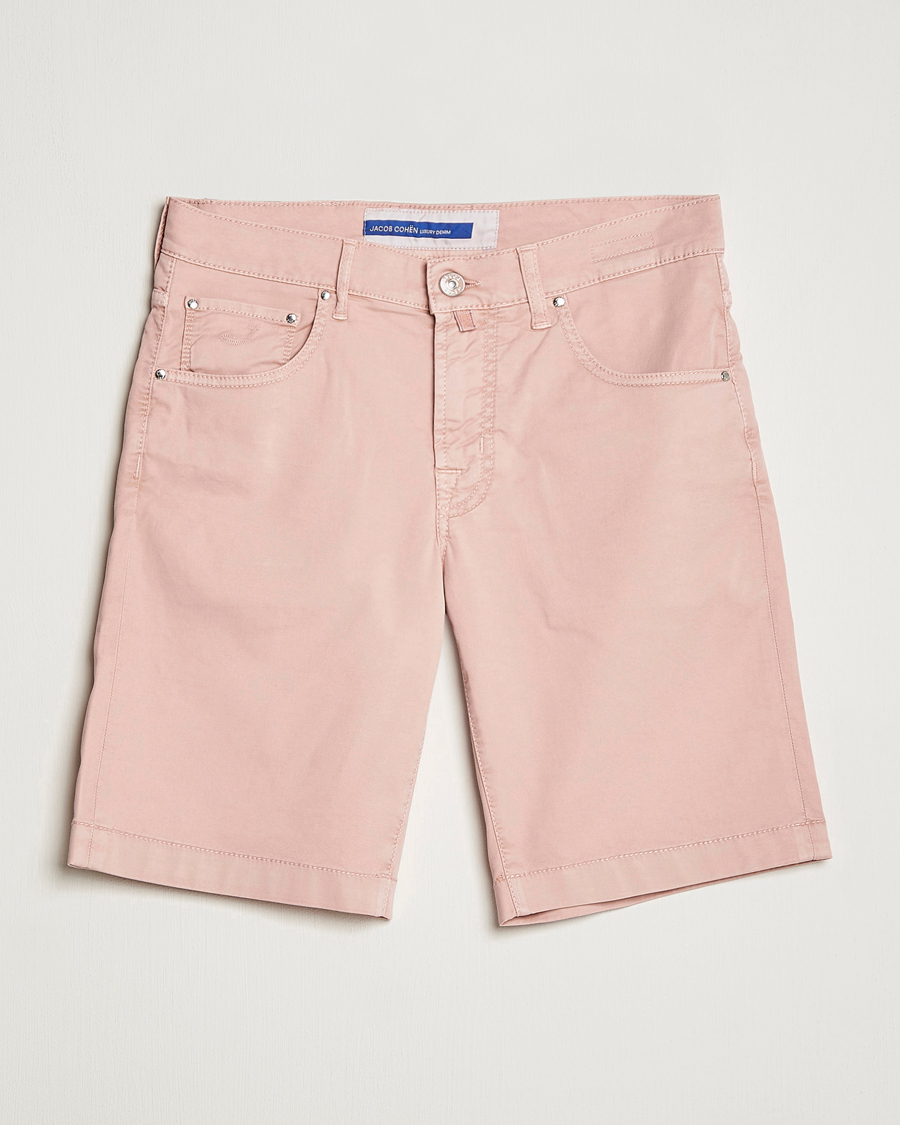 Hombres | Pantalones cortos | Jacob Cohën | Nicolas Cotton Twill Shorts Pink