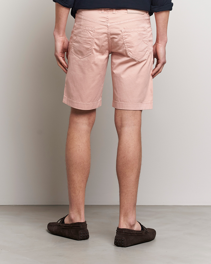 Hombres | Pantalones cortos | Jacob Cohën | Nicolas Cotton Twill Shorts Pink
