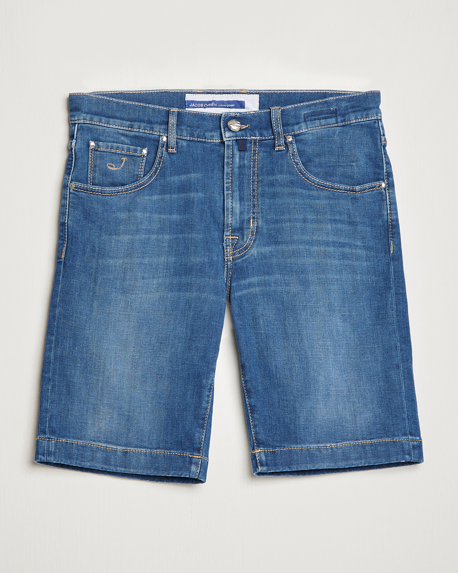 Hombres | Pantalones cortos | Jacob Cohën | Nicolas Jeans Shorts Light Blue