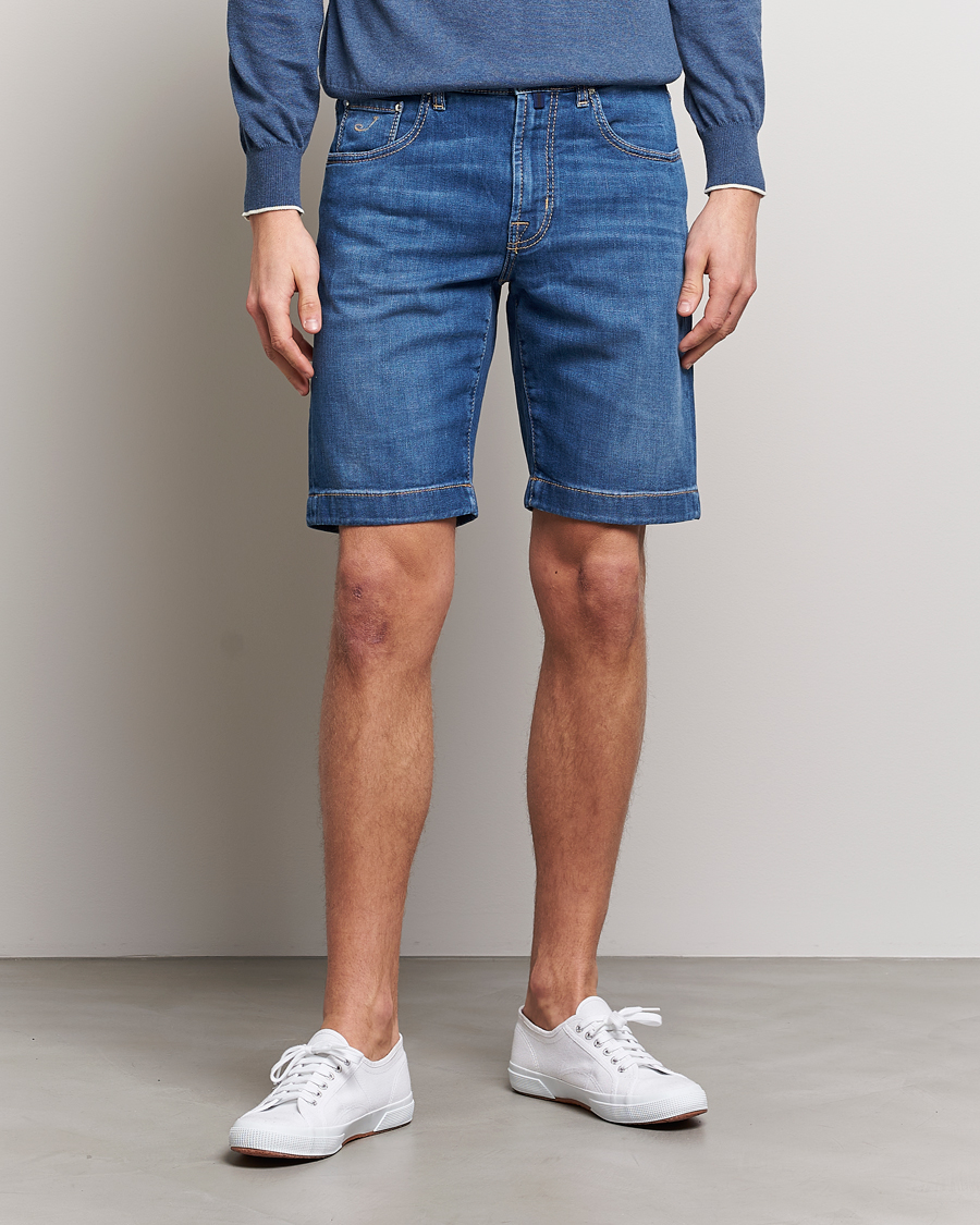 Hombres | Pantalones cortos | Jacob Cohën | Nicolas Jeans Shorts Light Blue