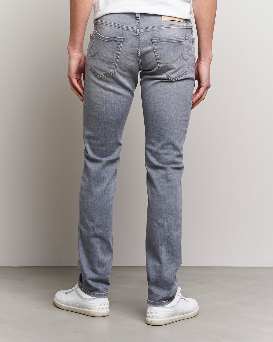 Hombres | Vaqueros | Jacob Cohën | Nick Slim Fit Stretch Jeans Light Grey