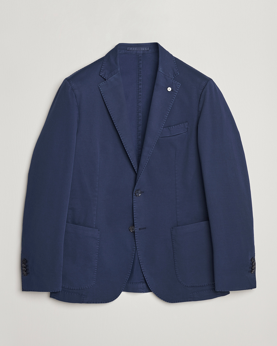 Hombres | Blazers | L.B.M. 1911 | Jack Regular Fit Cotton Stretch Blazer Navy