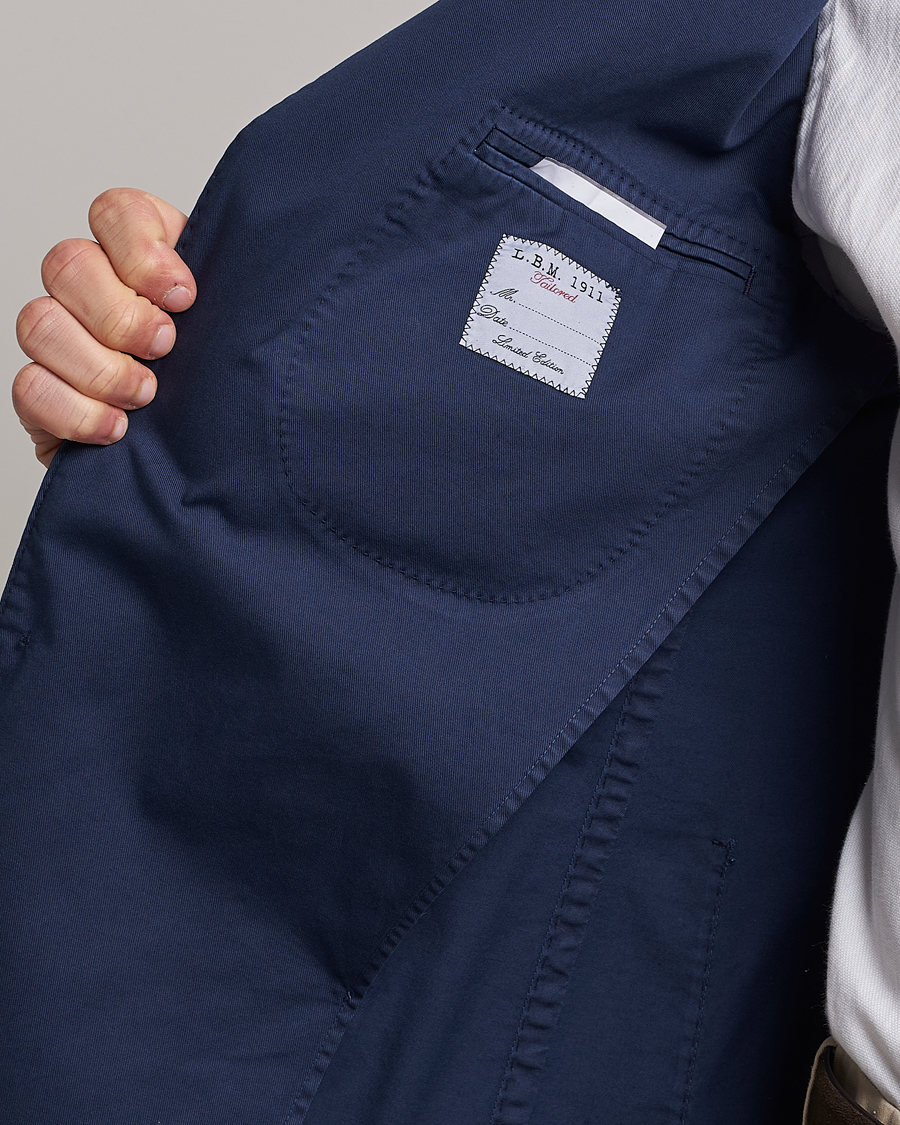 Hombres | Blazers | L.B.M. 1911 | Jack Regular Fit Cotton Stretch Blazer Navy