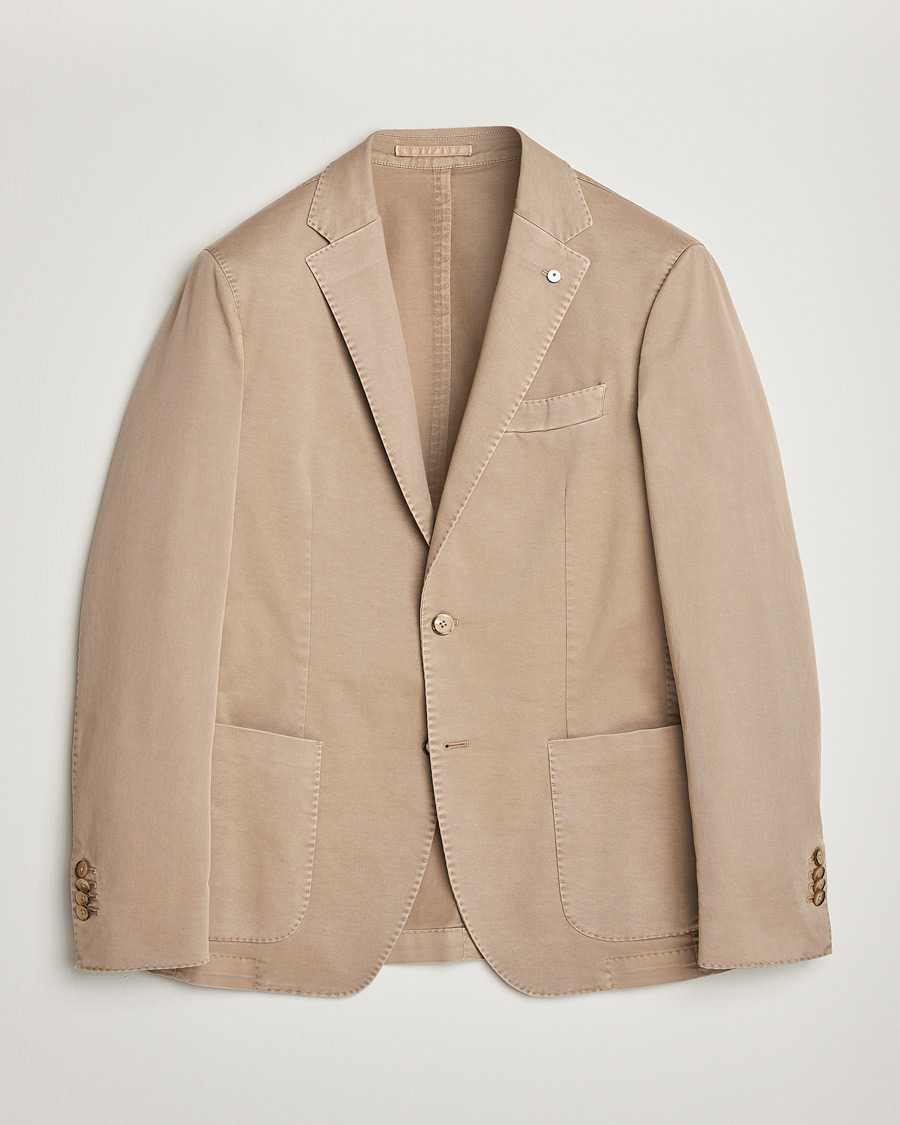 Hombres | Blazers | L.B.M. 1911 | Jack Regular Fit Cotton Stretch Blazer Taupe