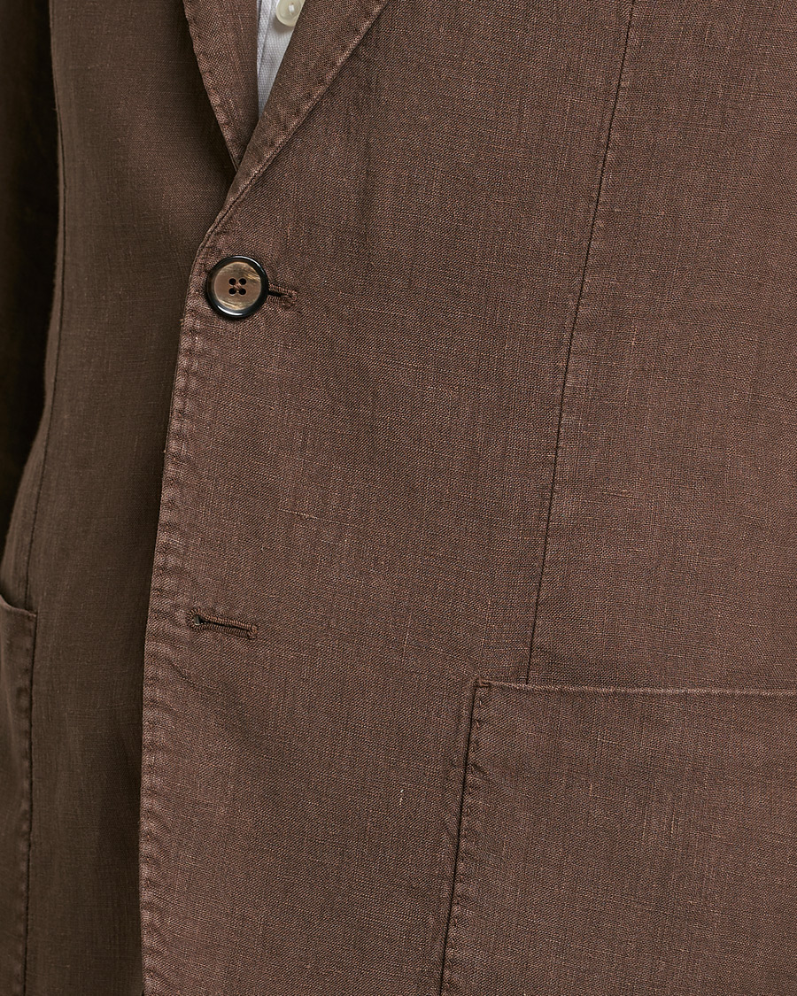 Hombres | Blazers | L.B.M. 1911 | Jack Regular Fit Linen Blazer Brown