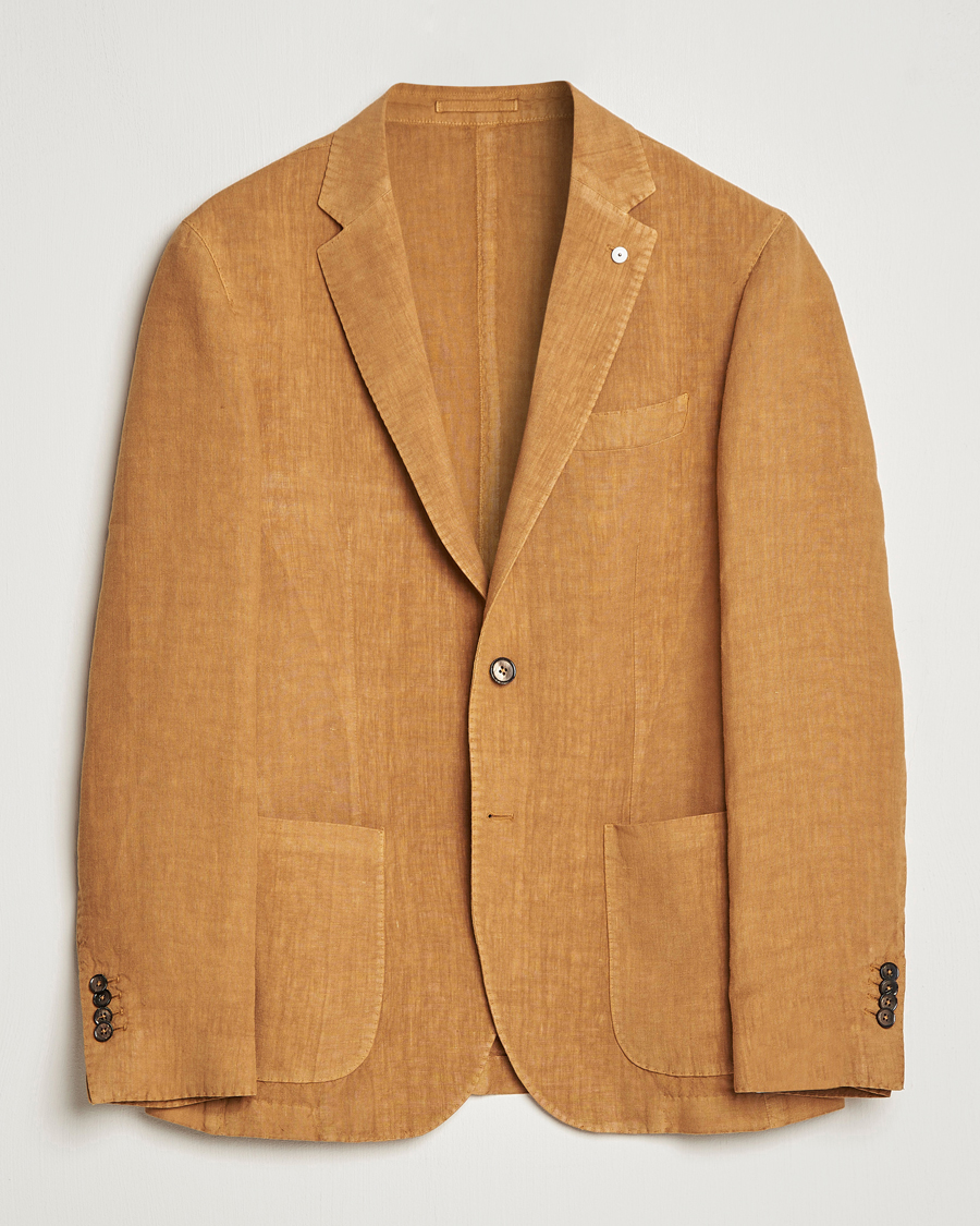 Hombres | Blazers | L.B.M. 1911 | Jack Regular Fit Linen Blazer Camel