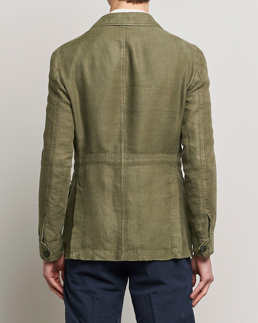 Hombres | Blazers | L.B.M. 1911 | Linen Safari Jacket Olive