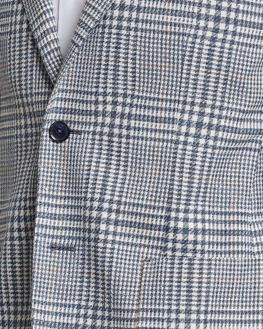 Hombres | Blazers | L.B.M. 1911 | Jack Regular Fit Houndstooth Checked Blazer Blue