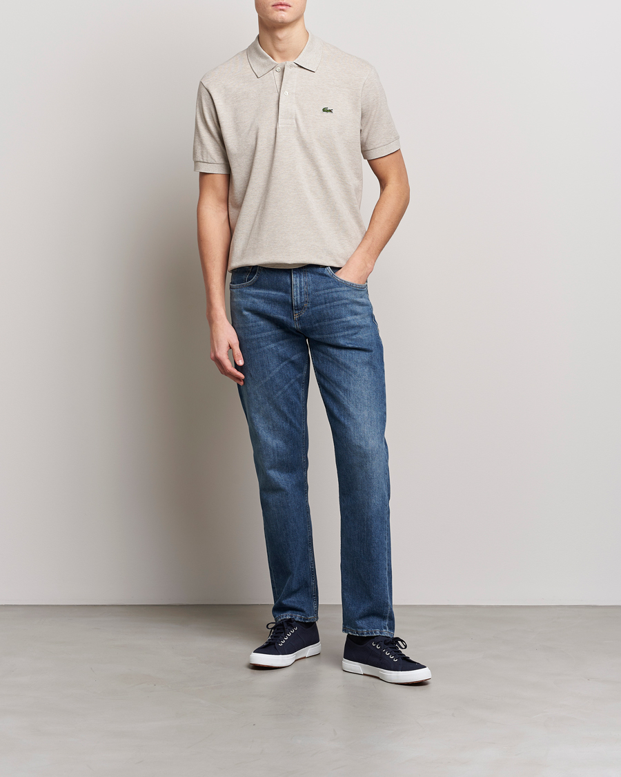 Hombres | Polos | Lacoste | Original Melange Polo Piké Heather Wicker