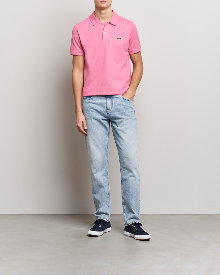 Hombres | Polos | Lacoste | Slim Fit Polo Piké Reseda Pink