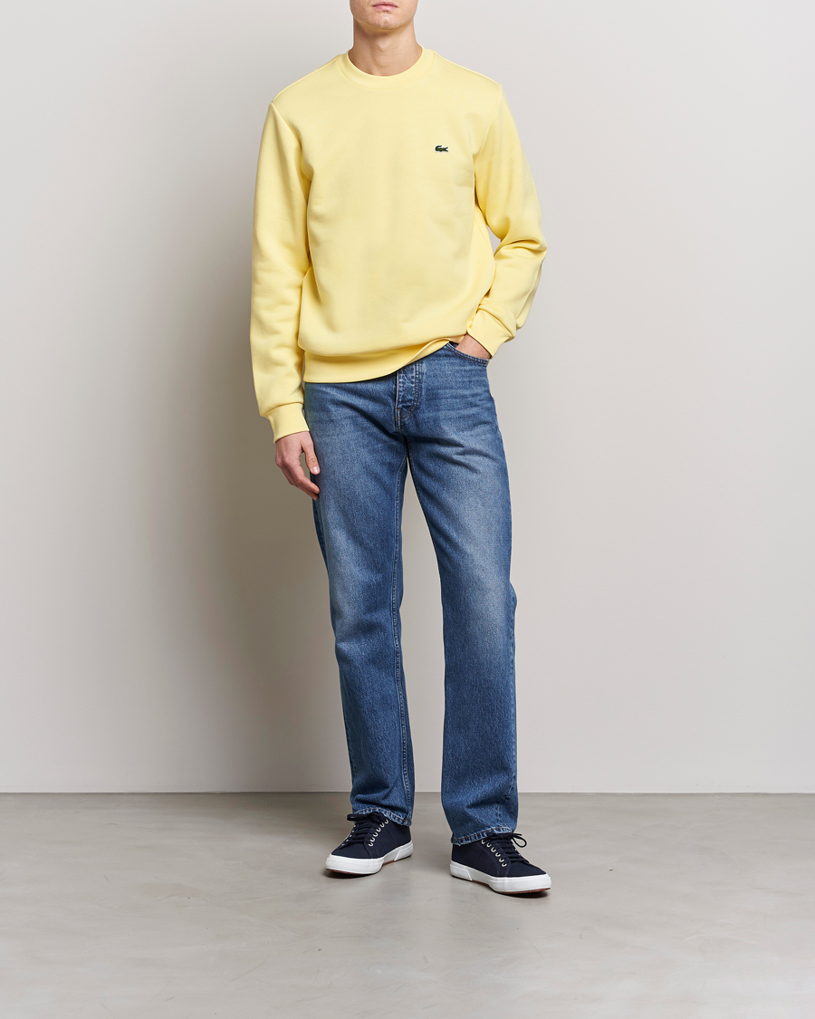 Hombres | Jerséis y prendas de punto | Lacoste | Crew Neck Sweatshirt Yellow