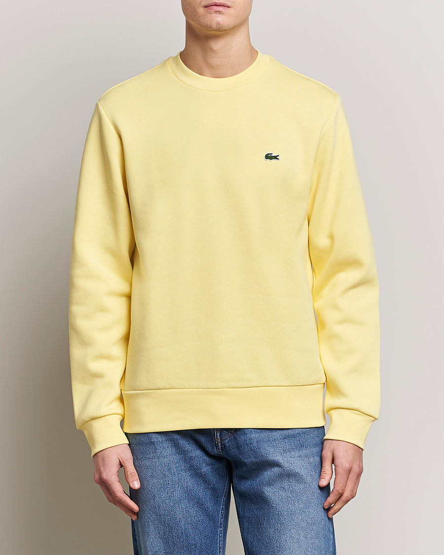 Hombres | Jerséis y prendas de punto | Lacoste | Crew Neck Sweatshirt Yellow
