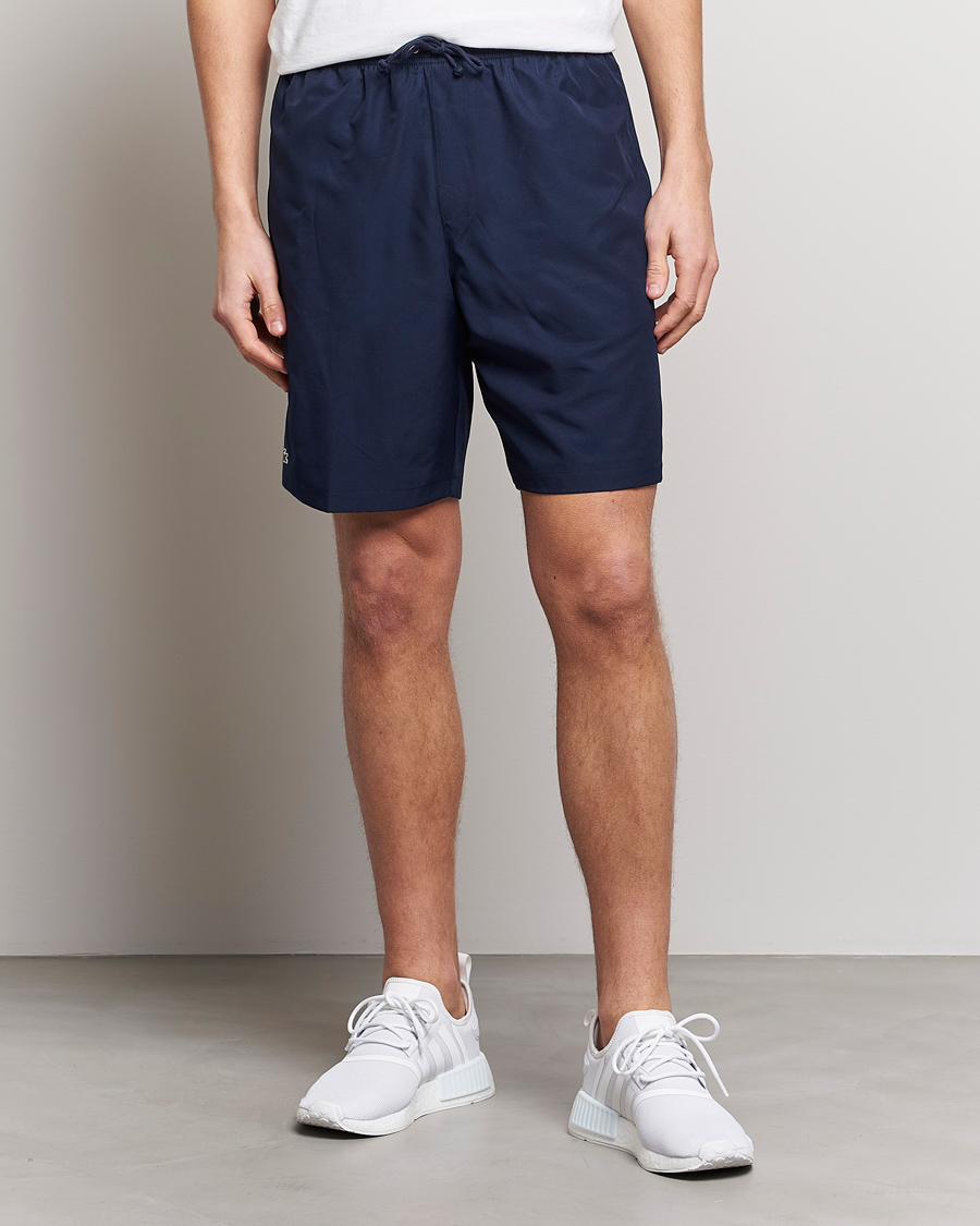 Hombres | Pantalones cortos funcionales | Lacoste Sport | Performance Tennis Drawsting Shorts Navy Blue