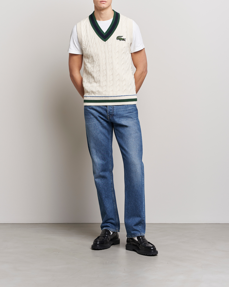 Hombres | Jerséis y prendas de punto | Lacoste | Contrast V-Neck Vest Lapland
