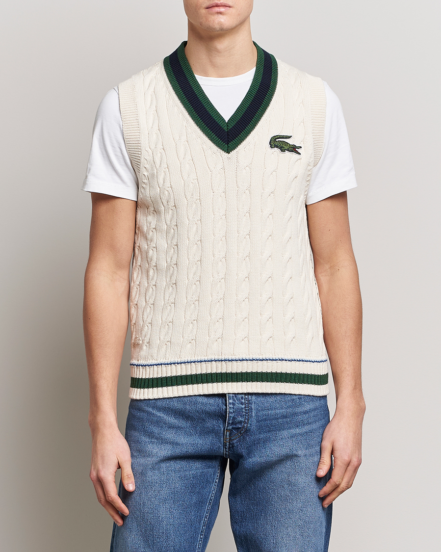 Hombres | Jerséis y prendas de punto | Lacoste | Contrast V-Neck Vest Lapland