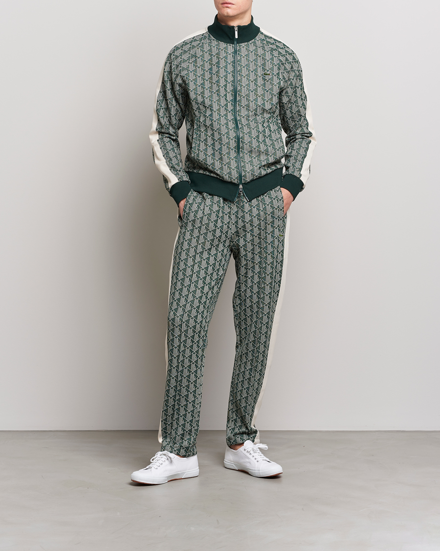 Hombres | Pantalones | Lacoste | Monogram Trackpant Green/Wood Shaving