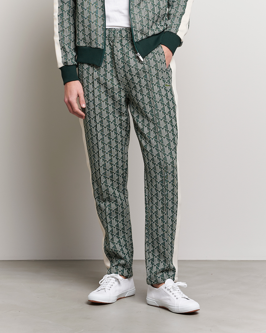 Hombres | Pantalones | Lacoste | Monogram Trackpant Green/Wood Shaving