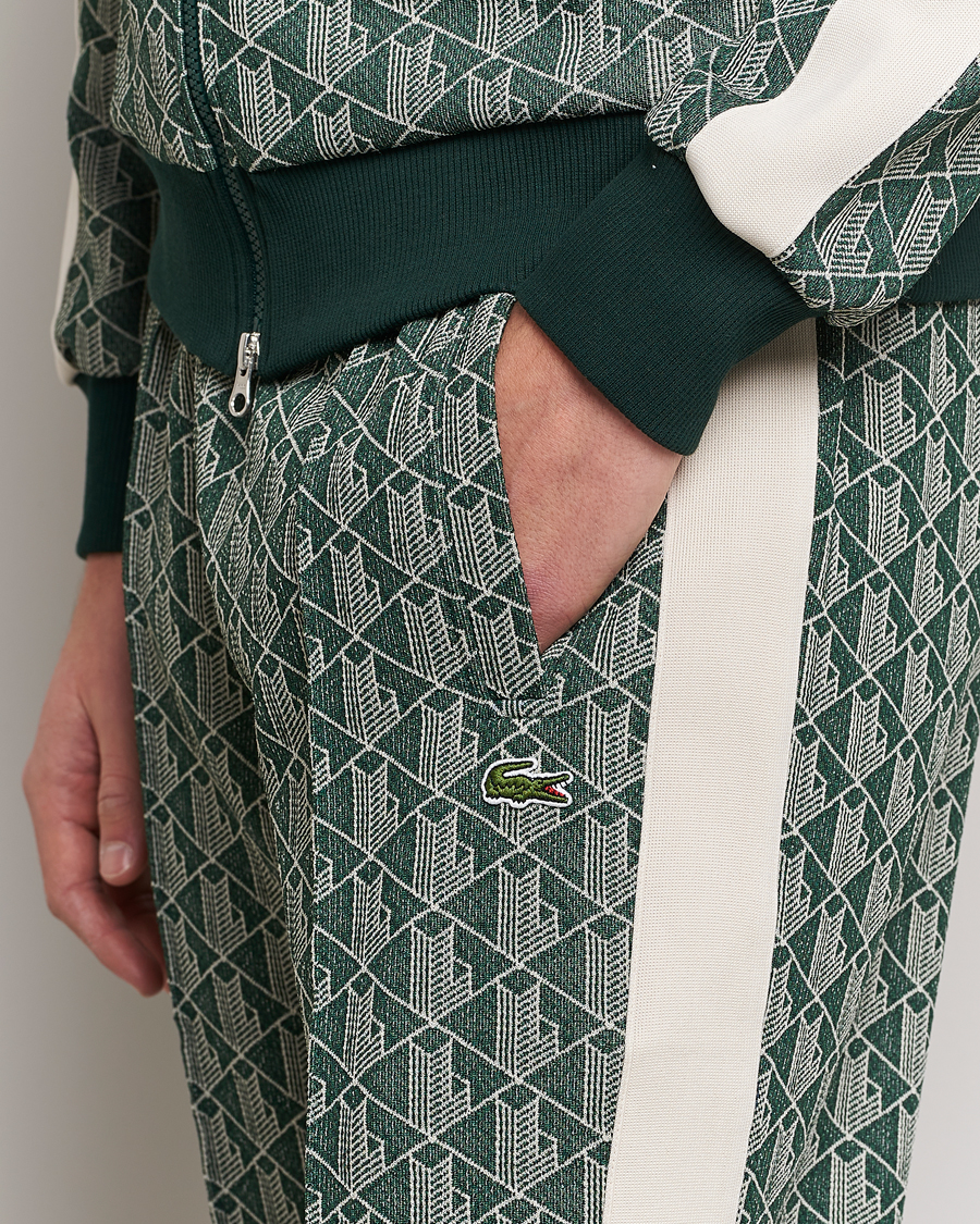 Hombres | Pantalones | Lacoste | Monogram Trackpant Green/Wood Shaving