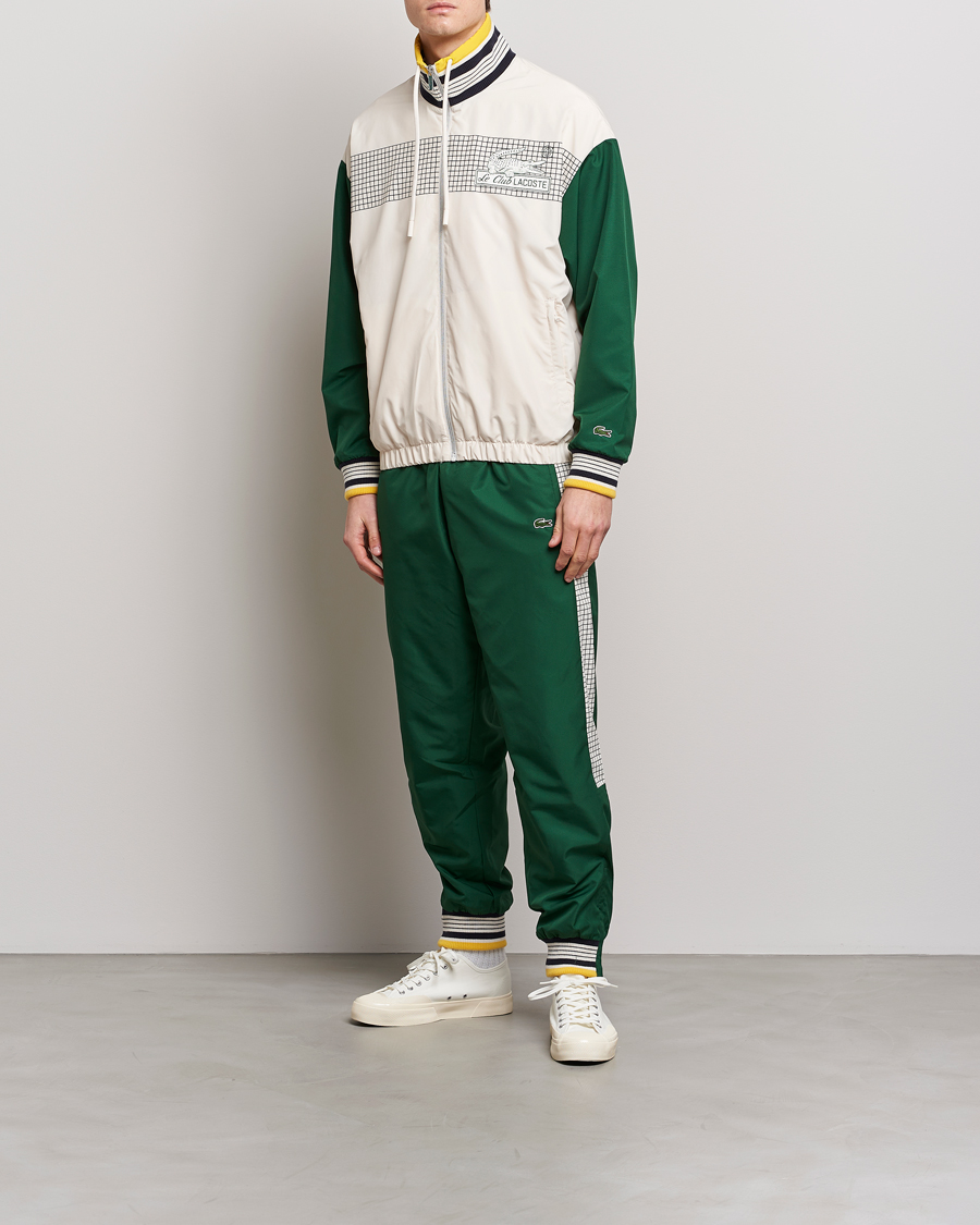 Hombres | Pantalones | Lacoste | Héritage Striped Trackpants Green/Lapland