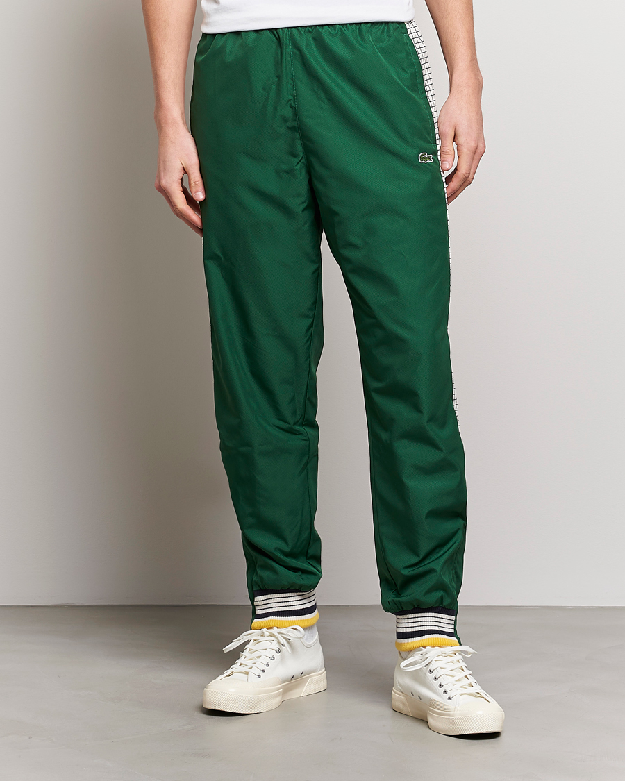Hombres | Pantalones | Lacoste | Héritage Striped Trackpants Green/Lapland