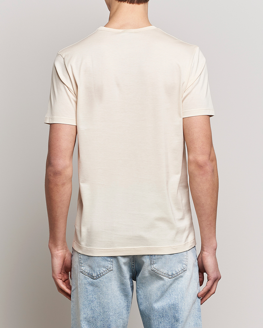 Hombres | Camisetas | Sunspel | Crew Neck Cotton Tee Undyed