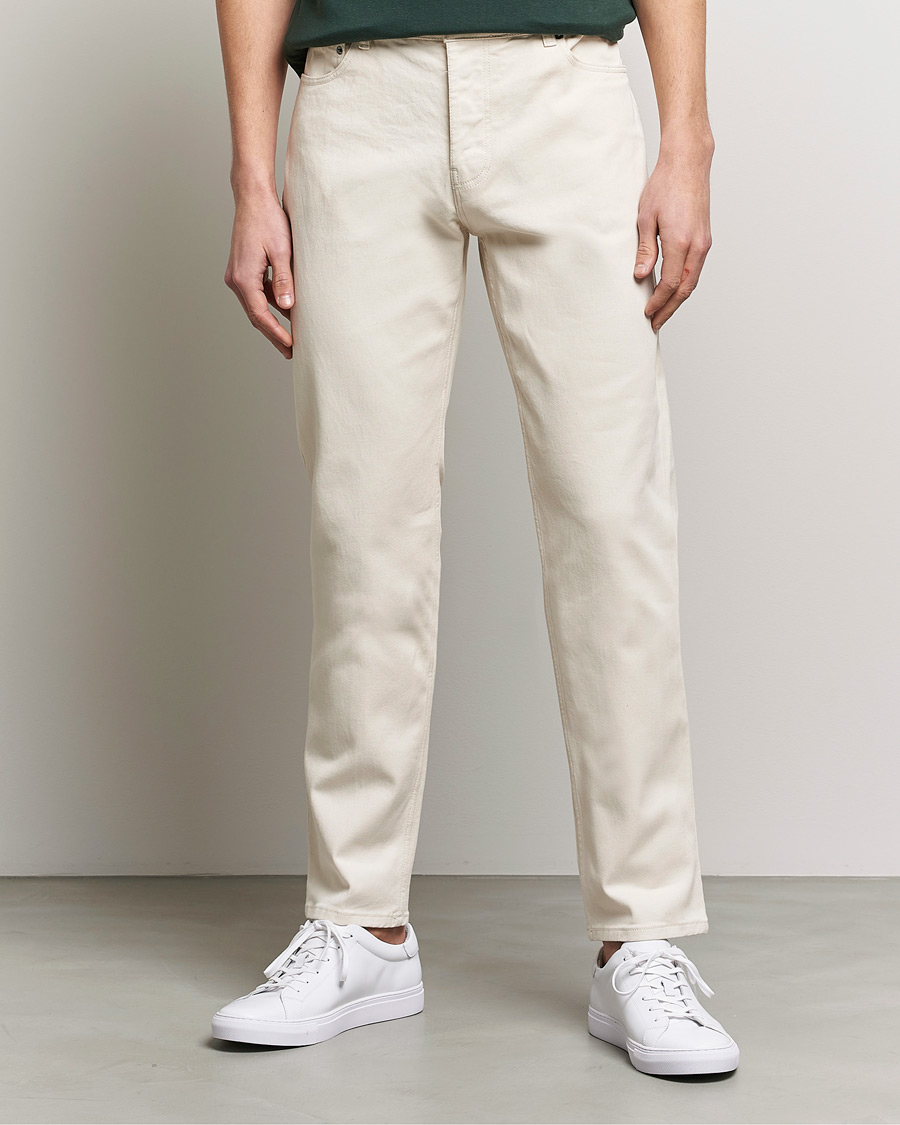 Hombres | Pantalones | Sunspel | Five Pocket Cotton Twill Trousers Undyed