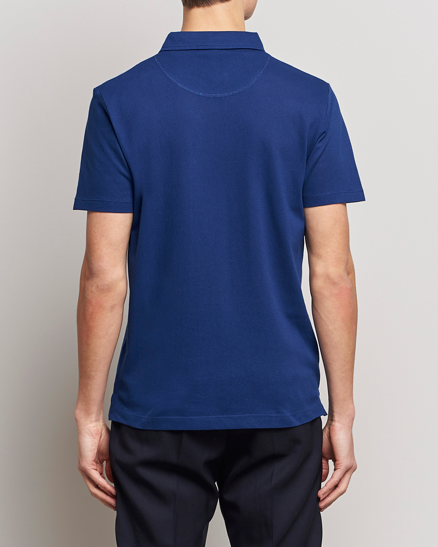 Hombres | Polos | Sunspel | Riviera Polo Shirt Space Blue