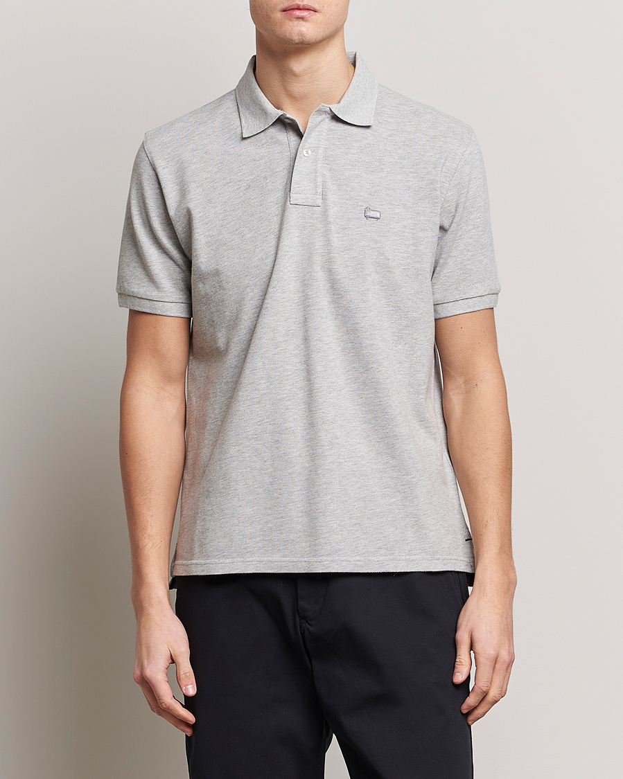 Hombres | Polos | Woolrich | Classic American Polo Light Grey Melange