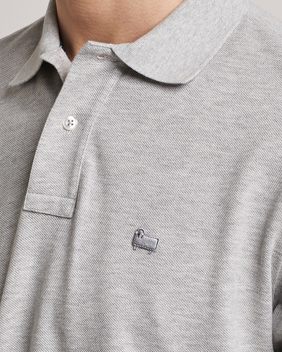 Hombres | Polos | Woolrich | Classic American Polo Light Grey Melange