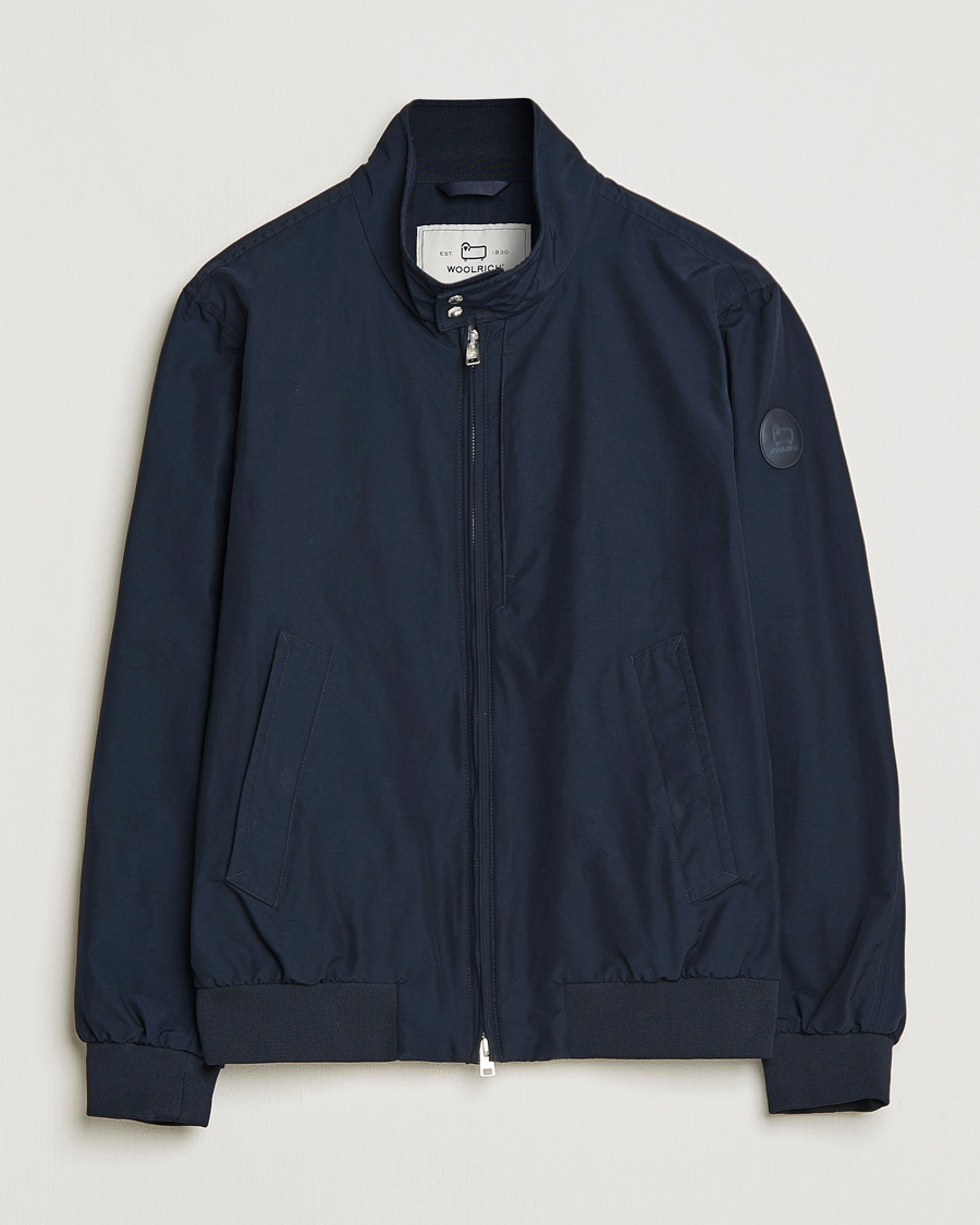 Hombres | Abrigos y chaquetas | Woolrich | Cruiser Eco Cotton Bomber Jacket Melton Blue