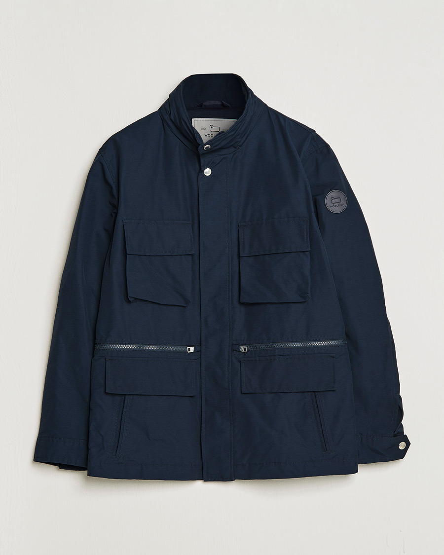 Hombres | Abrigos y chaquetas | Woolrich | Cruiser Eco Field Jacket Melton Blue