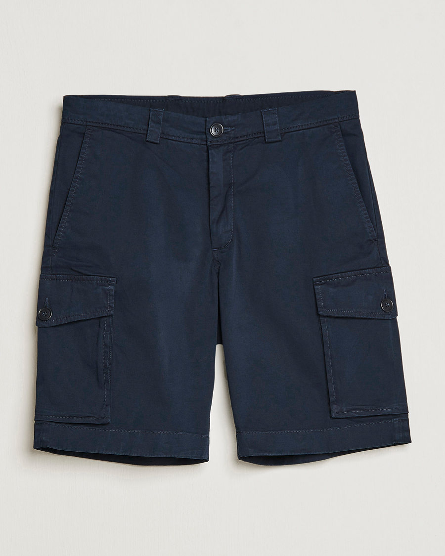 Hombres | Pantalones cortos | Woolrich | Classic Cargo Shorts Melton Blue