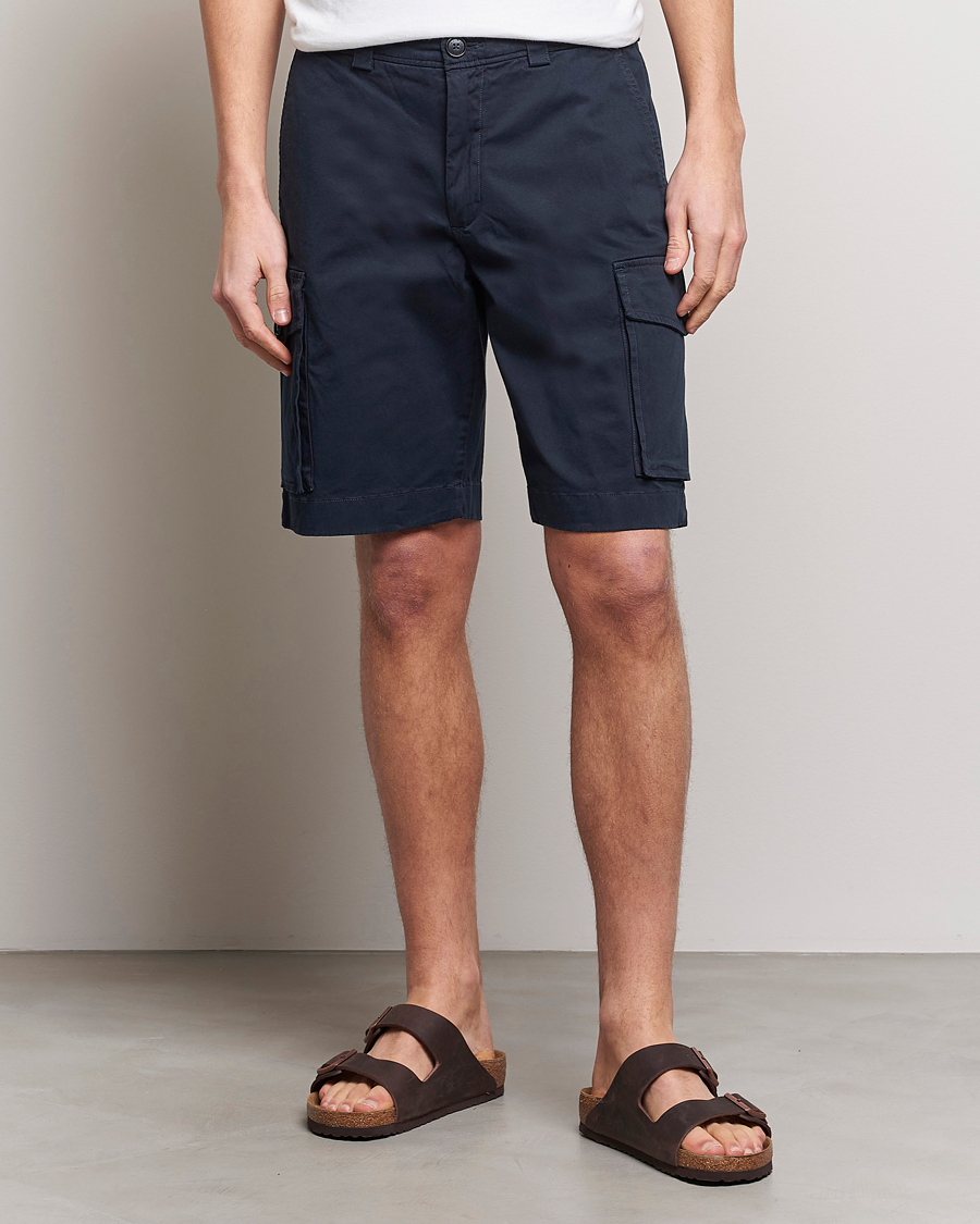 Hombres | Pantalones cortos | Woolrich | Classic Cargo Shorts Melton Blue