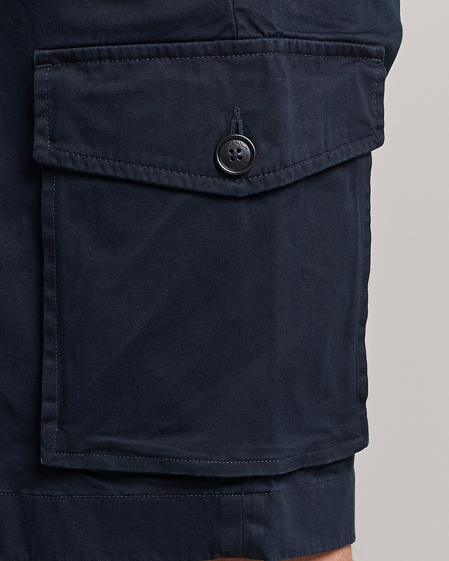 Hombres | Pantalones cortos | Woolrich | Classic Cargo Shorts Melton Blue