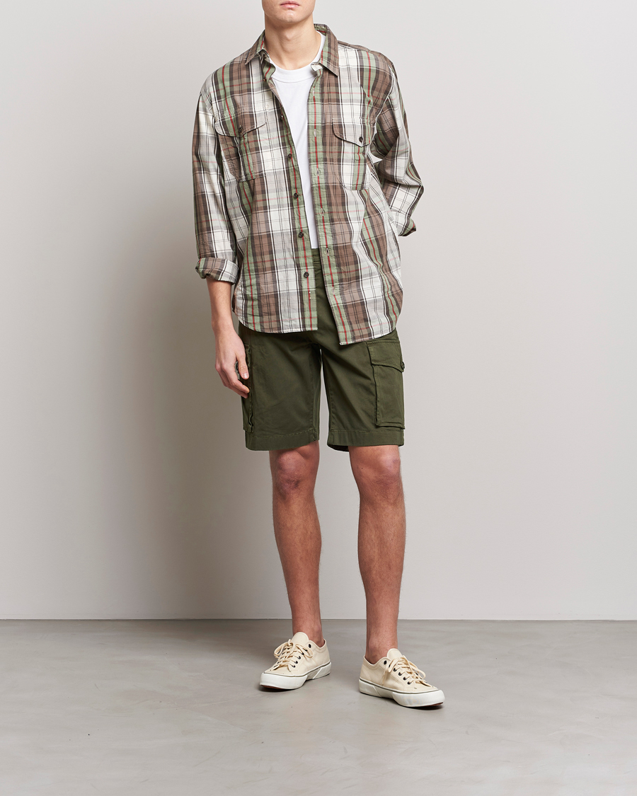 Hombres | Pantalones cortos | Woolrich | Classic Cargo Shorts Dark Green