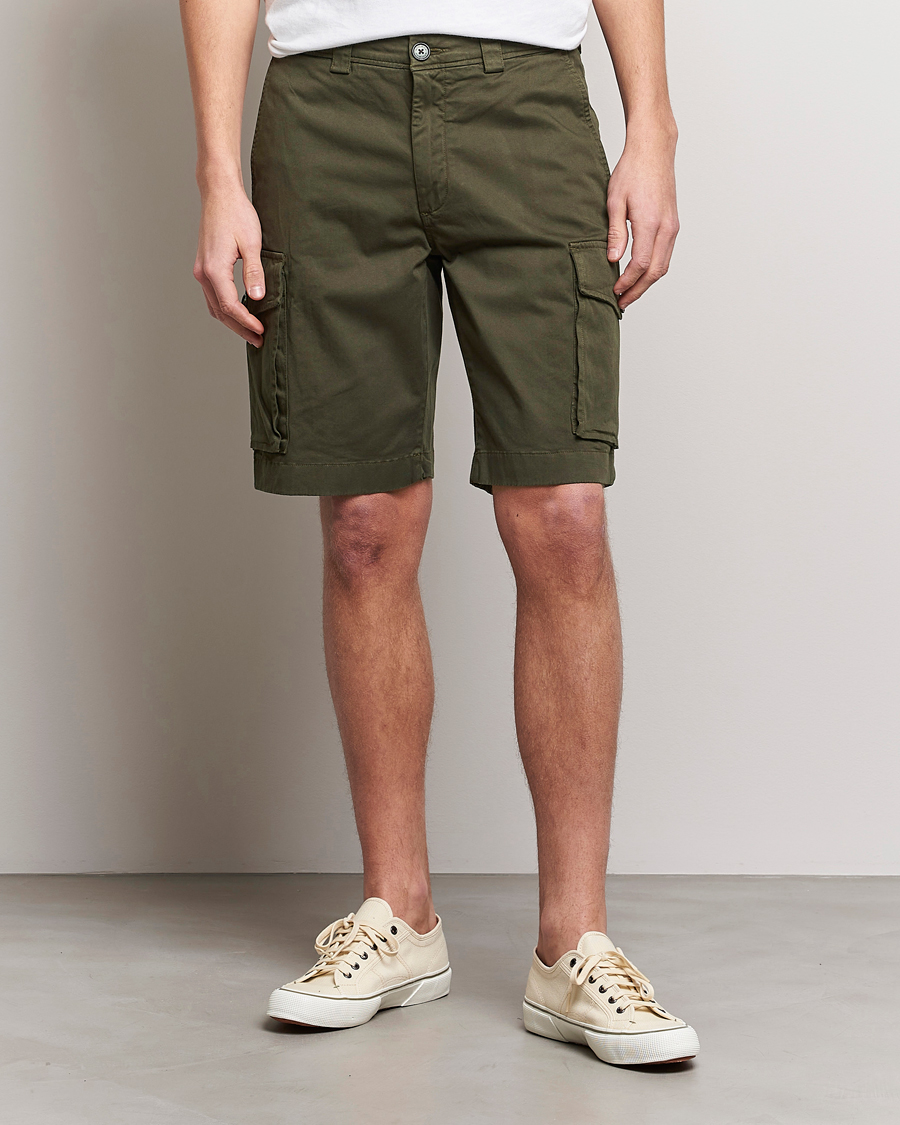 Hombres | Pantalones cortos | Woolrich | Classic Cargo Shorts Dark Green