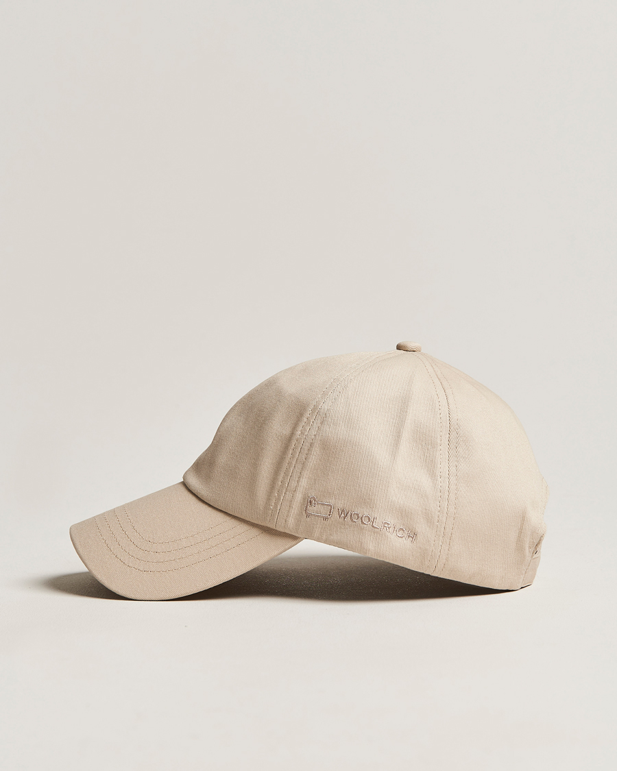 Hombres | Woolrich Logo Baseball Cap Beach Sand | Woolrich | Logo Baseball Cap Beach Sand